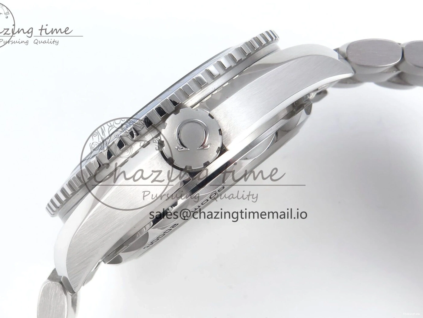 0223 WrinkleFree Seamaster Planet Ocean 600M 43.5mm SS SCF 1:1 Best Edition Black Orange Bezel Black Dial on SS Bracelet A8900 Super Clone 7682